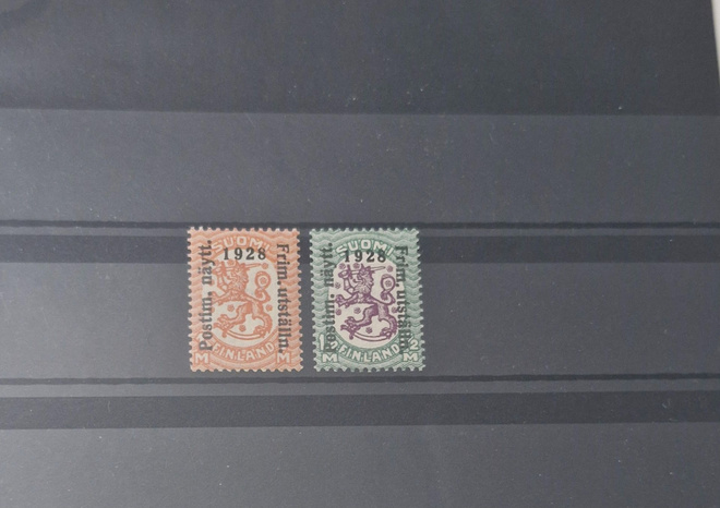 1928 POSTIMERKKINÄYTTELY SARJA **, LAPE 137-138
