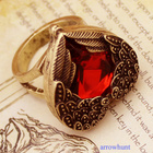 80  .. Lady Women's Fashion Red Love Heart Angel ... Sormus - pikkukuva 4