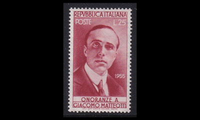 Italia 951 ** Senaattori Giacomo Matteotti (1955)