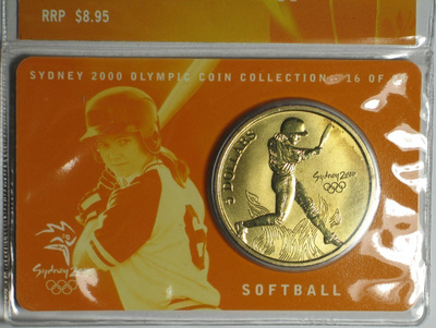 Juhlaraha Sydney Olympia Coin Collection 16 of 28 SOFTBALL