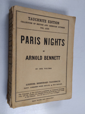 Arnold Bennett : Paris Nights
