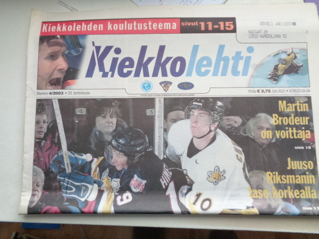 Kiekkolehti Nro 4/2003 (17.1)