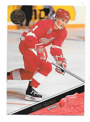 1993-94 LEAF #129 Sergei Fedorov , Detroit Red Wings
