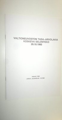 Valtioneuvoston tasa-arvolakia koskeva selonteko