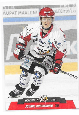 2017-18 CardSet #321 Joonas Komulainen Vaasan Sport