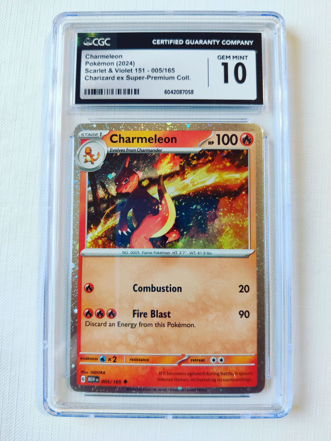 Charmeleon Scarlet & Violet 151 - 005/165 - CGC 10