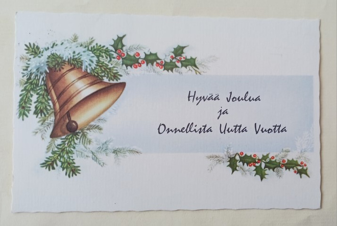Joulukello, havuja, rautatammea, p. 1964 + Tubi-joulum.