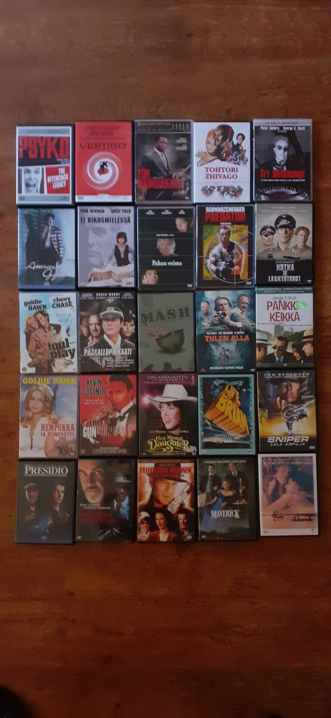Elokuvapaketti DVD/Blu-Ray 131kpl