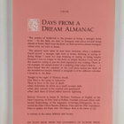 Dennis Tedlock : Days from a dream almanac - pikkukuva 2