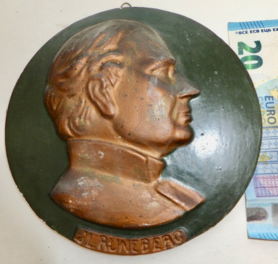VANHA Reliefi Runeberg 1930-l