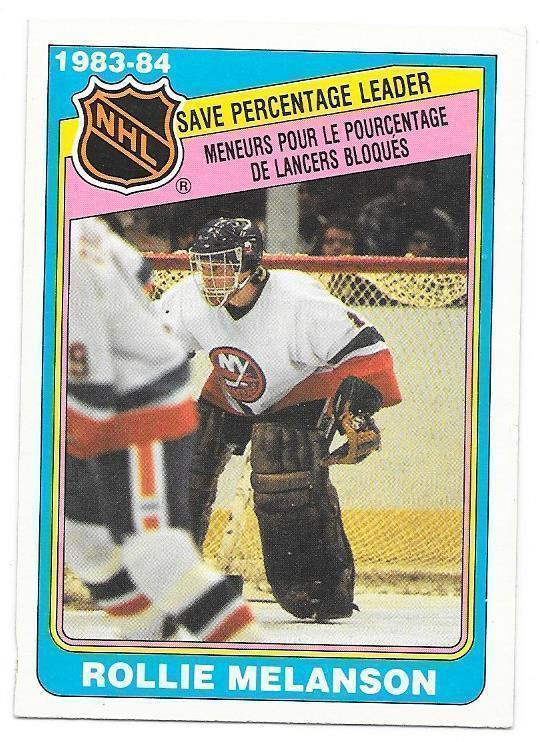 1984-85 OPC #387 Rollie Melanson New York Islanders MV