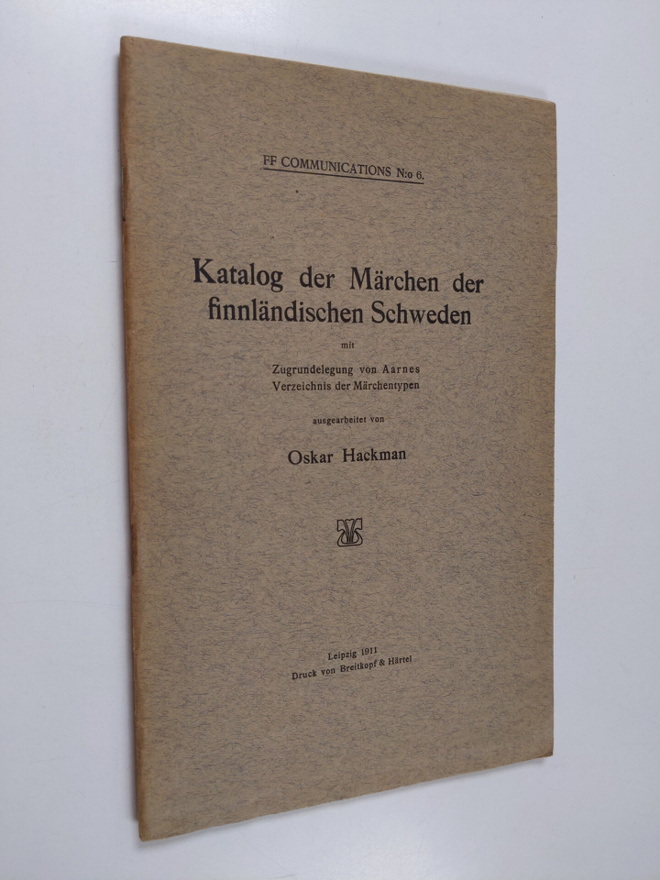 Oskar Hackman : Katalog de Märchen der finnländischen Sch...