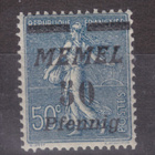 Saksa reich Memel 1922 Mi 61 postituoreena. - pikkukuva 1