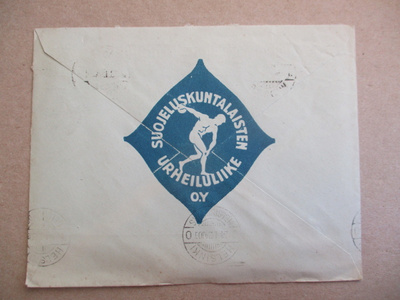 1924 Viipuri Suojeluskuntalaisten Urheiluliike mainoskuori