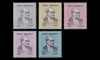 Turkki 2168-72A ** Atatürk (13:13¼) (1970)