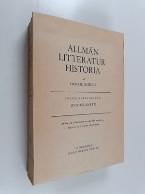 Henrik Schuck : Allmän litteratur historia