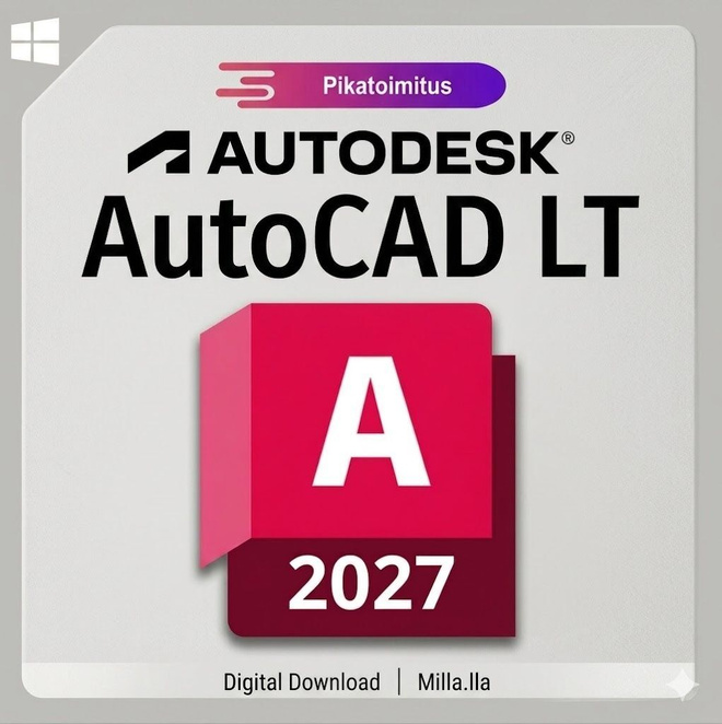 AutoCAD LT 2027 | Windows | 1 vuoden lisenssiavain