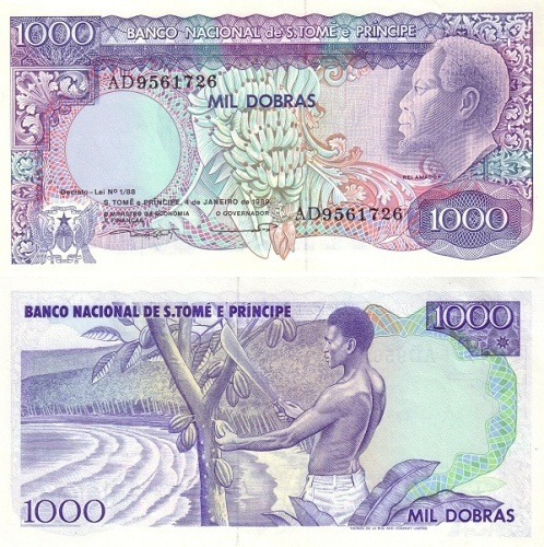 Sao Tome e Principe 1000 Dobras 1989 (P-62) UNC