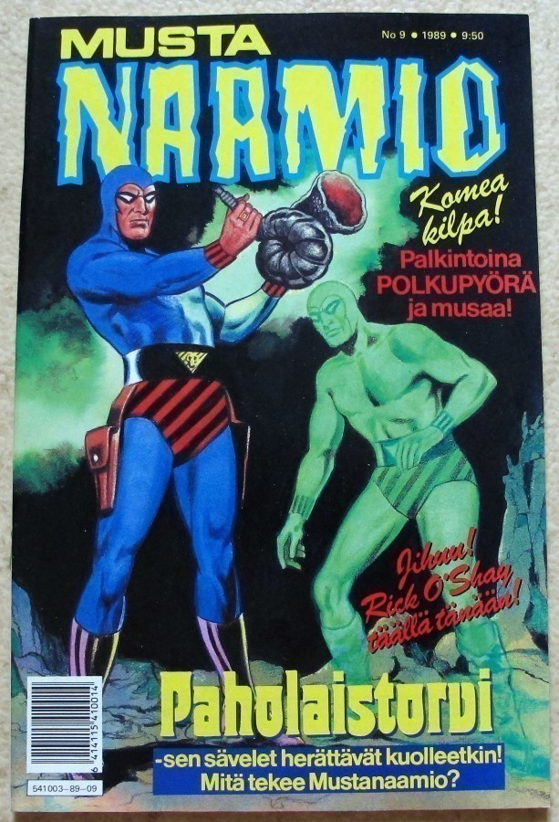 Mustanaamio 9 / 1989 , lukematon