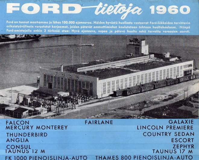 FORD-Tietoja  1960