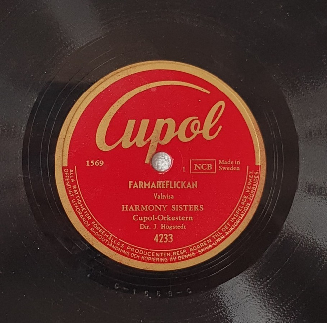 Savikiekko 1949 - Harmony Sisters - Cupol 4233