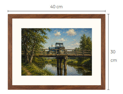 Uusi Ford 4000 traktori art print 30 cm x 40 cm