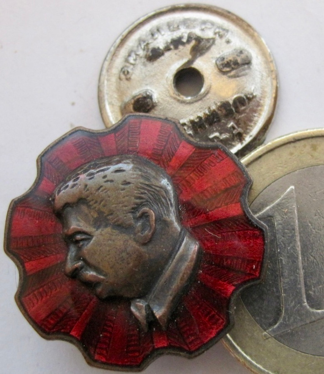 VANHA CCCP Ruuvimerkki Stalin Messinkiä 1930-l KOMEA