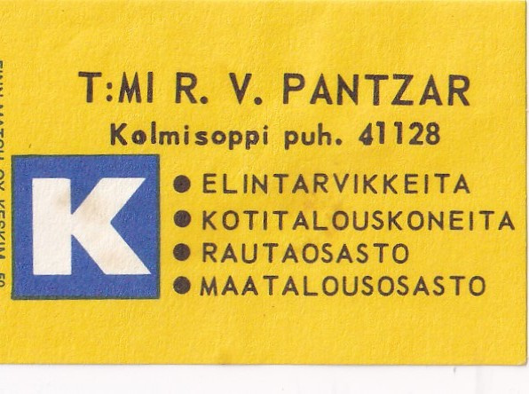 Kolmisoppi. T:mi R. V. Pantzar ,   b433