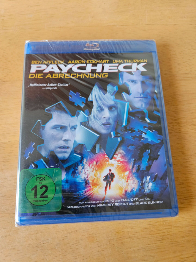 Paycheck (Blu-ray, uusi)