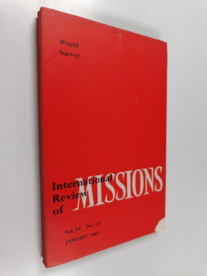International review of missions : january 1967