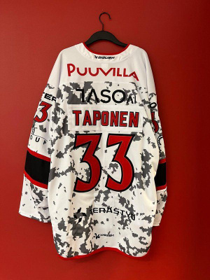 Taponen Maastokuvioinen pelipaita Porin Ässät Game Worn