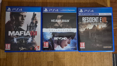 PS4 pelejä, 10€ / kpl