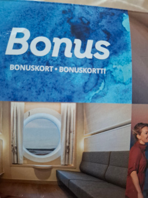 Viking bonus-kortti Tukohlma, Tallinna, Maarianhamina