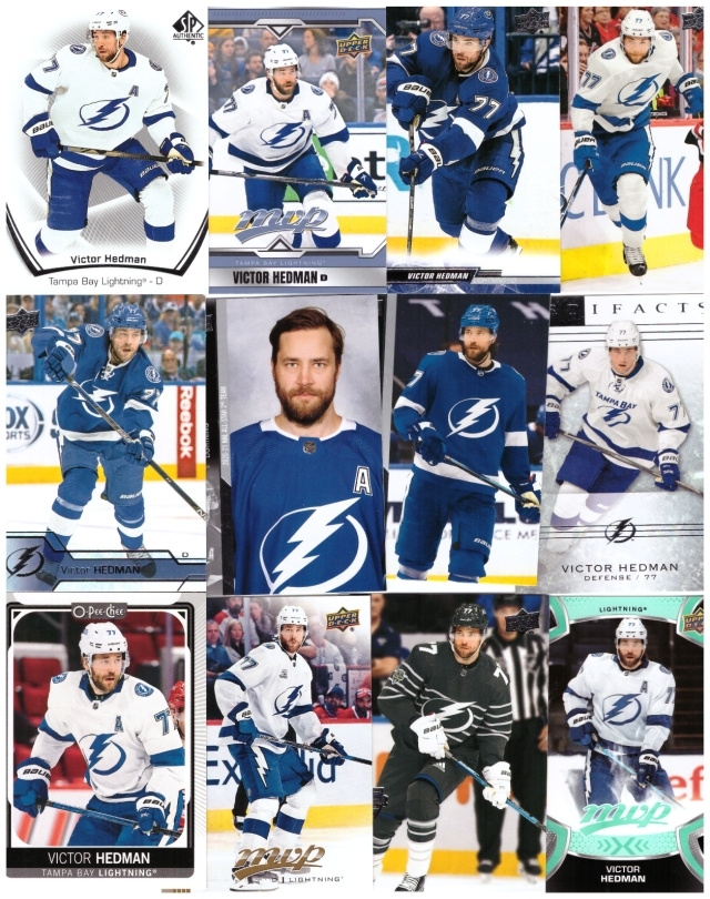 12 x VICTOR HEDMAN  Tampa Bay Lightning