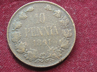 10 penniä 1891