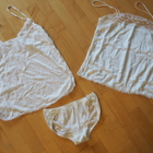 3-os. ALUSASUSETTI koko S/M, uudenveroisia/uusia, VINTAGEA - pikkukuva 1