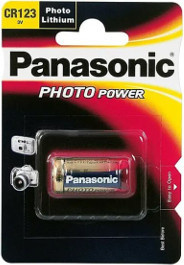 Valokuvausparisto Lithium 3 V CR123  Panasonic