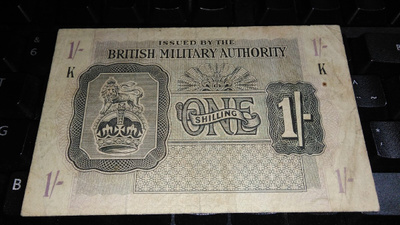 British Armed Forces 1 shilling 1943 PM2 F