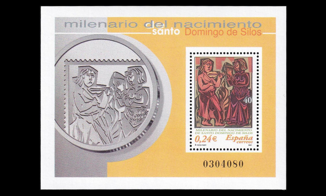 Espanja 3653BL99 ** Pyhä Dominicus Siloslainen 1000v (2001)