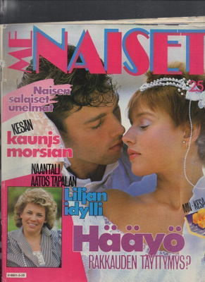 Me Naiset n:o 25 1985 Kuutamoserenadi. Lilja. Leena. Sanna.