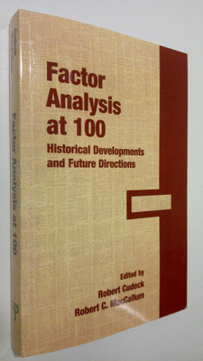Robert Cudeck : Factor Analysis at 100