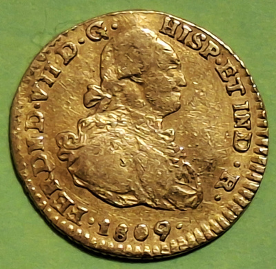 Colombia 1 Escudo 1809 Ferdinand II, keräilijälle