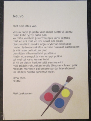 KULKEMATON NEUVO OLET OMA ITTES VAA HELI LAAKSONEN