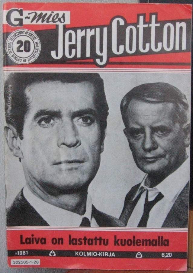 G-mies Jerry Cotton 20 / 1981. Kolmio-kirja.