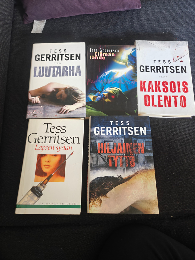 5 Tess Gerritsen kirjaa