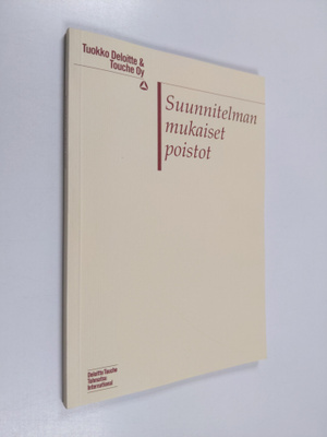 Suunnitelman mukaiset poistot