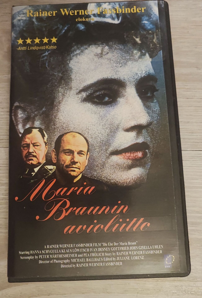 Maria Braunin avioliitto VHS Rainer Werner Fassbinder