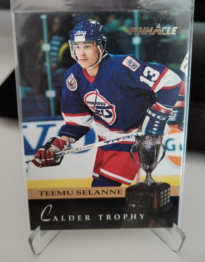 1993-94 Pinnacle Calder Trophy Teemu Selanne #222