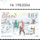 Åland 2004 Joulu 0,45 € välilöpari numero ** LaPe 243 - pikkukuva 1