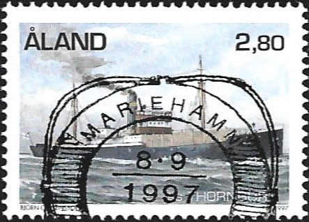 Åland 1997 Höyrylaivat 2,80 mk EP alareuna LOISTO LaPe 131